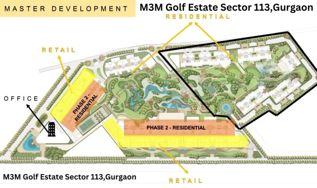 M3M Golf Estate SCDA Site Plan